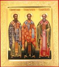 святители Василий Великий, Григорий Богослов, Иоанн Златоуст